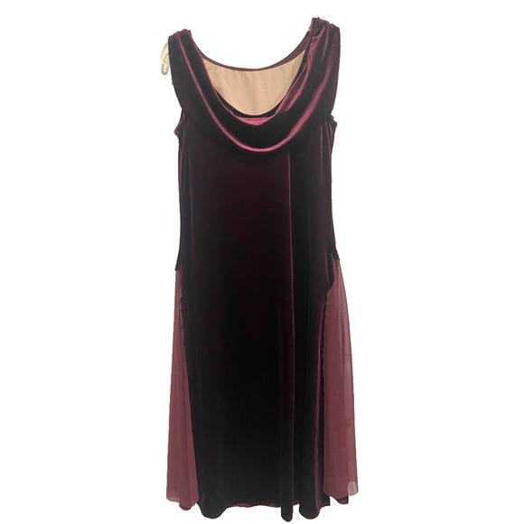 WEISMANN maroon velvet dance dress women's adult size Medium - Picture 2 of 12